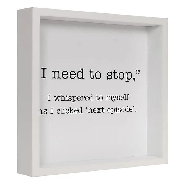 10X10 I Need To Stop Block