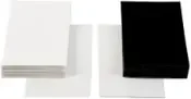 3” x 5” x .012″ Thick Black Backing Cards 100/pk.