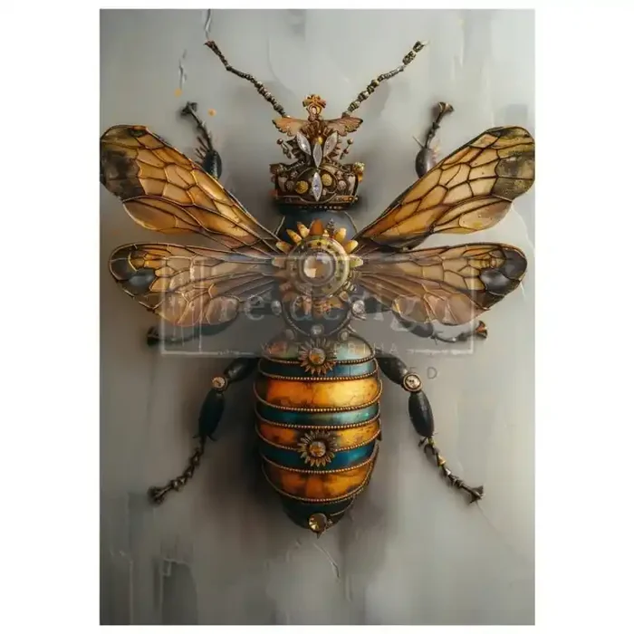 A1 Decoupage Fiber – Gearspring Honeybee – 1 sheet, A1 size — Flipping Fabulous