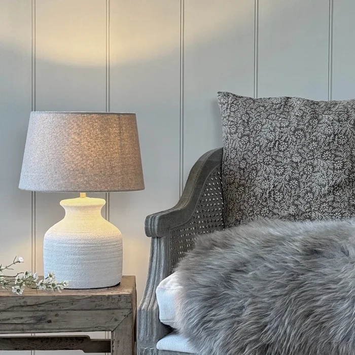 Abell Cement Effect Rustic Table LampTable Lamp