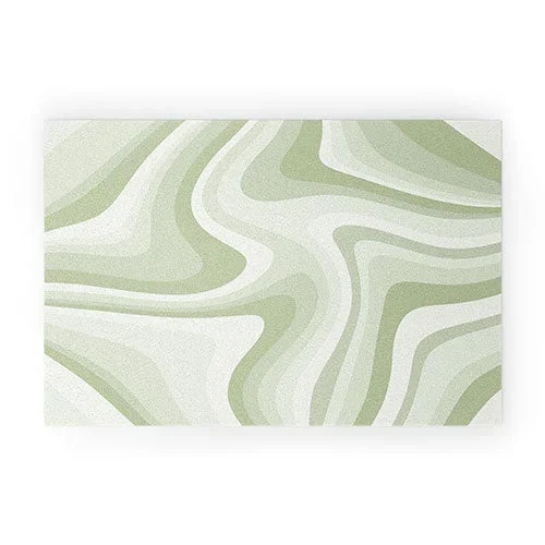 Abstract Wavy Stripes LXXVIII Welcome MatDYD Welcome Mat