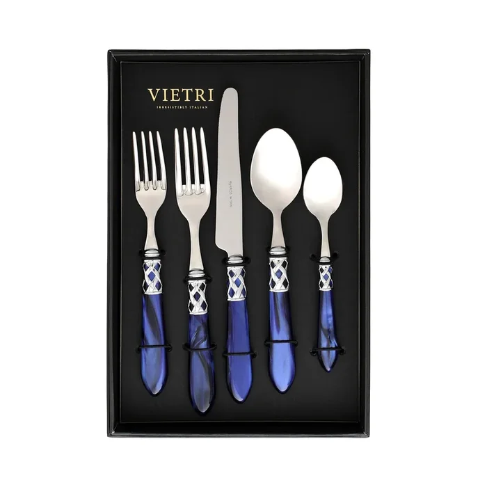 Aladdin Brilliant Blue Five-Piece Place Setting – Set of 4Place Settings