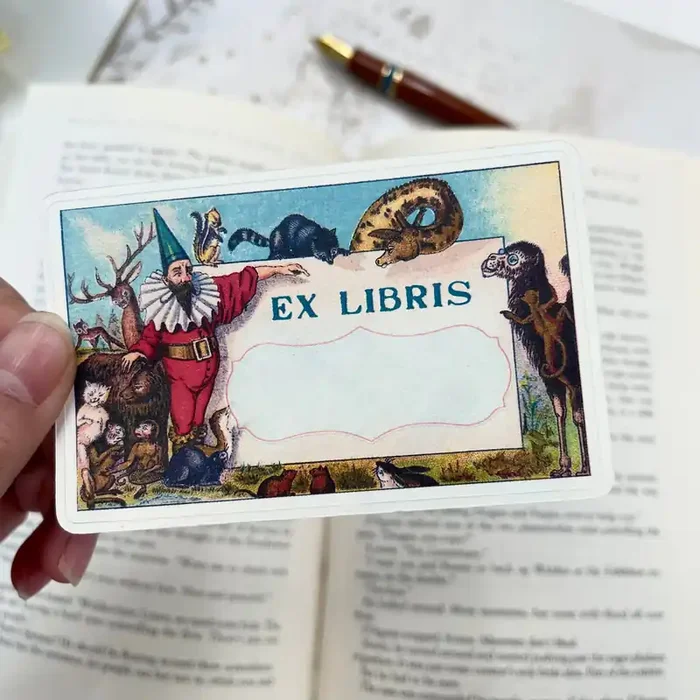 Animal Gnome Bookplate Sticker
