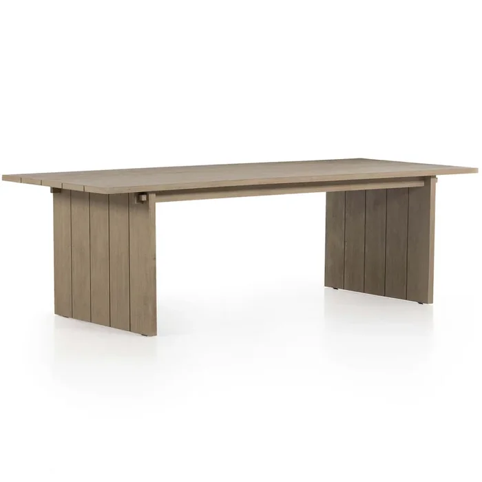 Belton Outdoor Dining Table, Washed Brown by Four Hands