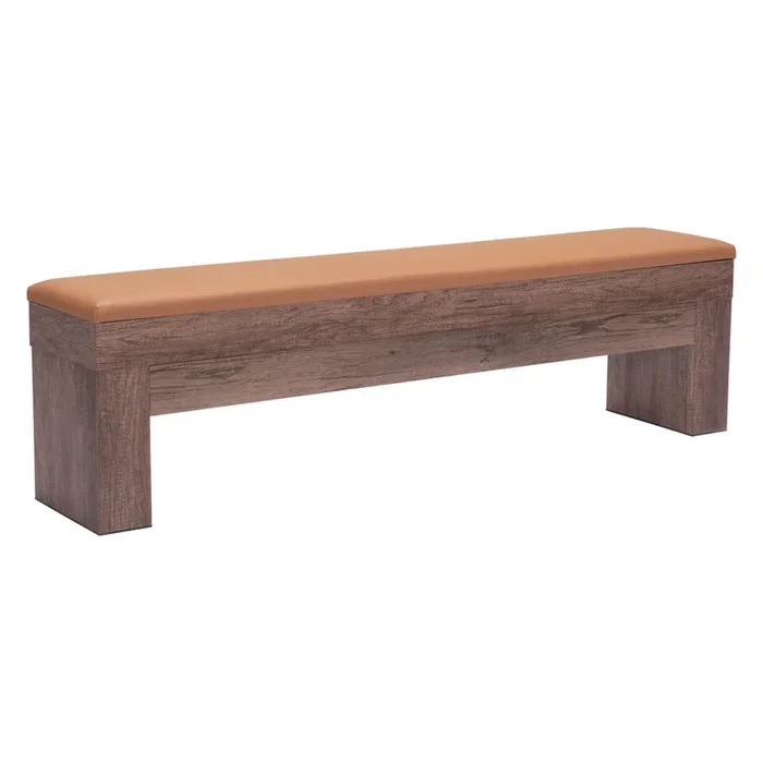Bonker Storage Bench, Brown, Set of 2