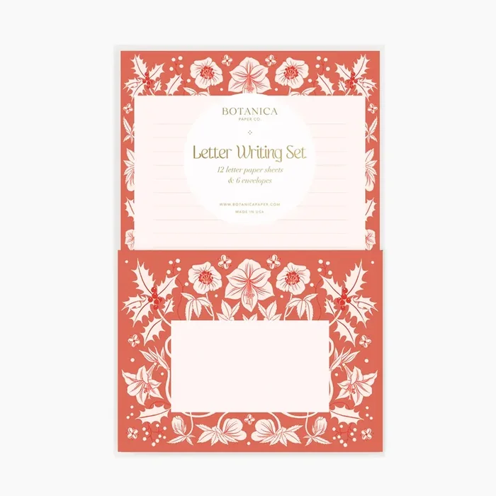 Botanica Paper Co. Letter Writing Set – Winter Botanicals