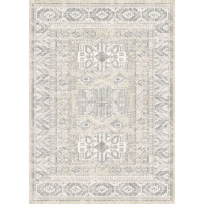 (D452) Shaydon Grey & Multicolor Woven Runner, 2×6