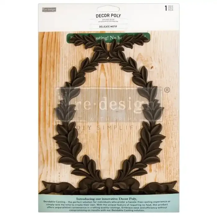 Decor Poly – Delicate Motif – 10″x7.9″x0.26″ / 25.4cmx20.1cmx0.66cm — Flipping Fabulous