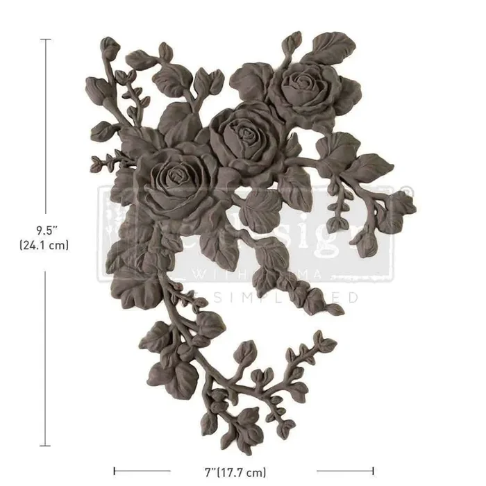 Decor Poly – Velvet Cascade Left – 9.5″x7″x0.5″ (24.1cmx17.8cmx1.3cm) — Flipping Fabulous