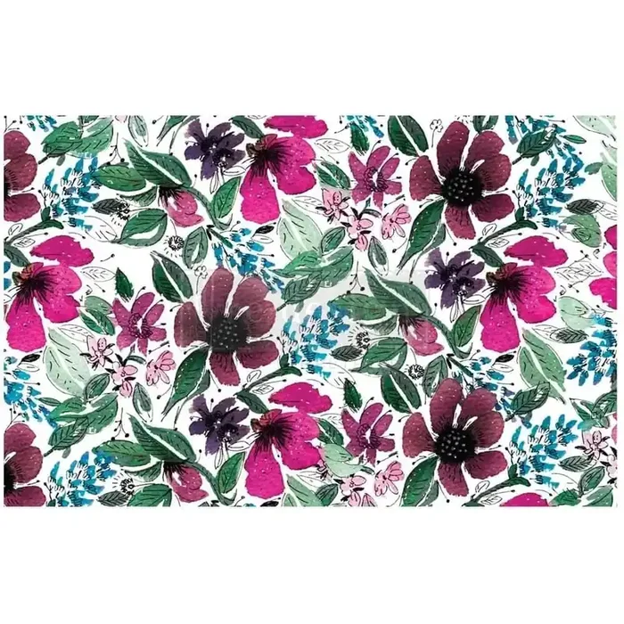 Découpage Décor Tissue Paper – Watercolor Flora — Flipping Fabulous