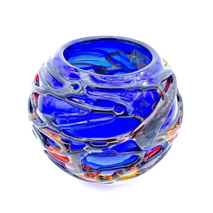 ElegantMuranoGlassArtVase-UniqueMadeinItalyCreation