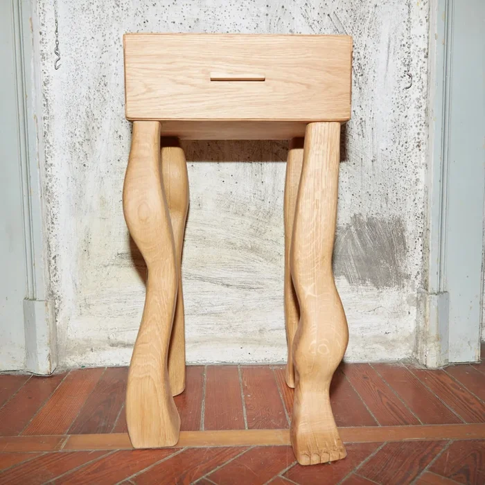 Foot Side Table With DrawerEnd Tables
