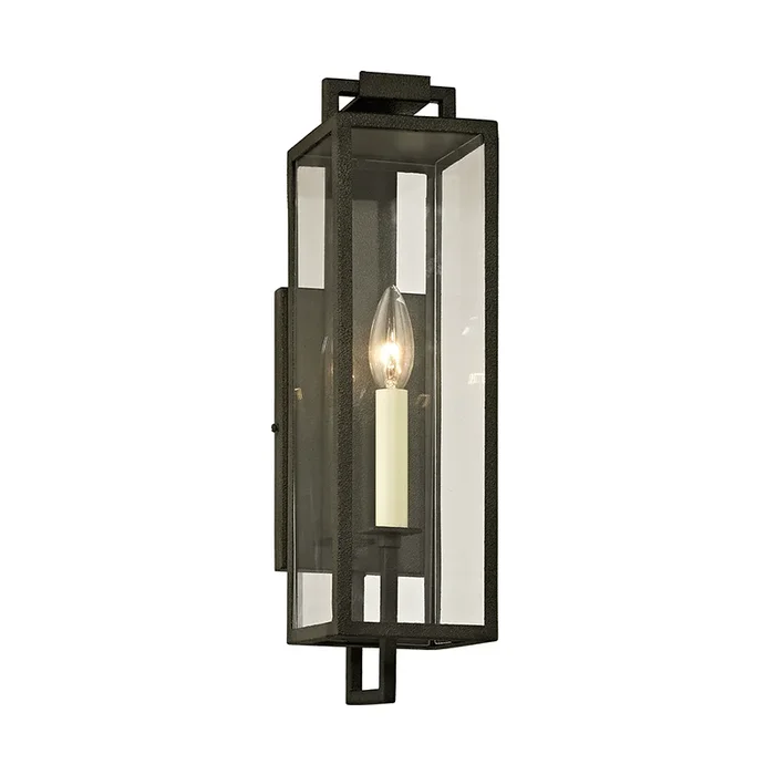 Henredon Exterior Wall Sconce in Forged Iron, SmallOutdoor Lighting