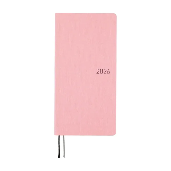 Hobonichi 2026 Weeks Colors Strawberry Milk [ENG/Tall & Slim/Jan Start]