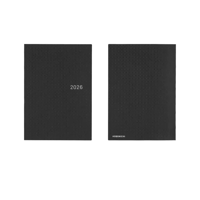 Hobonichi HON 2026 Paper Series Black Gingham [ENG/A5/Jan Start] HON
