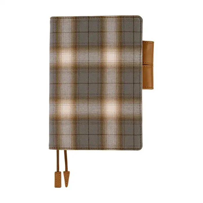 Hobonichi Techo 2026 Original Book & Cover – Shirt Fabric Foggy Plaid [ENG/A6/Jan Start]