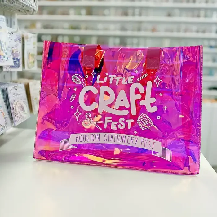 Iridescent Shopping Bag Pink – Little Craft Fest Exclusive