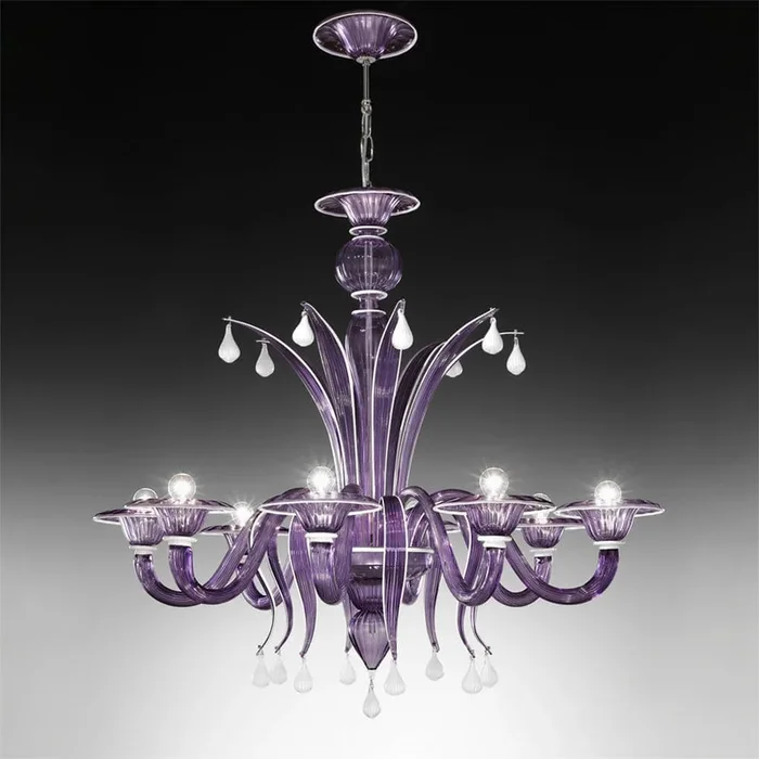 Iris 8 lights chandelierLampadari