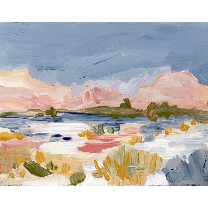 Joshua Tree Valley Framed Canvas PrintArtwork