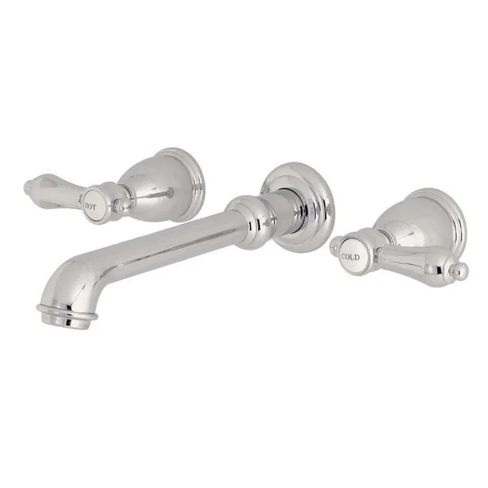 Kingston Brass KS7121BAL Wall Mount Bathroom Faucet, Polished Chrome