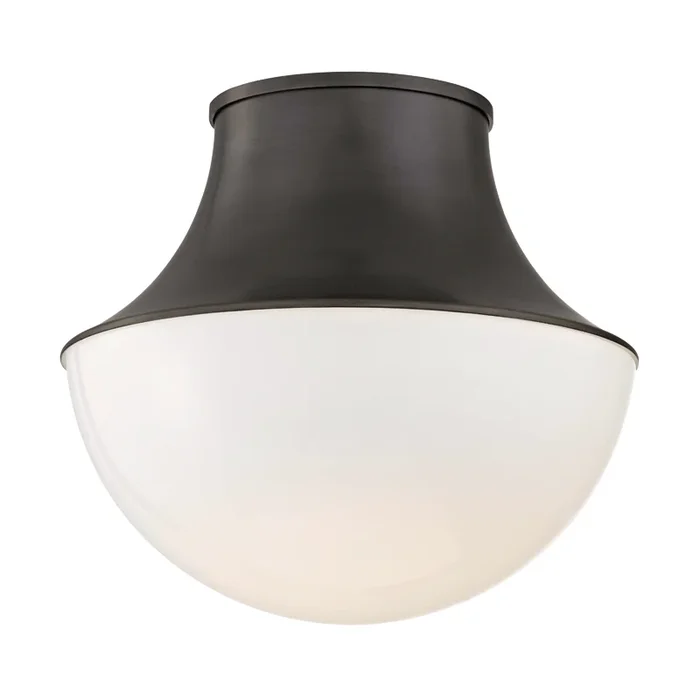Lottie Flush Mount in Old Bronze, LargeFlush Mount