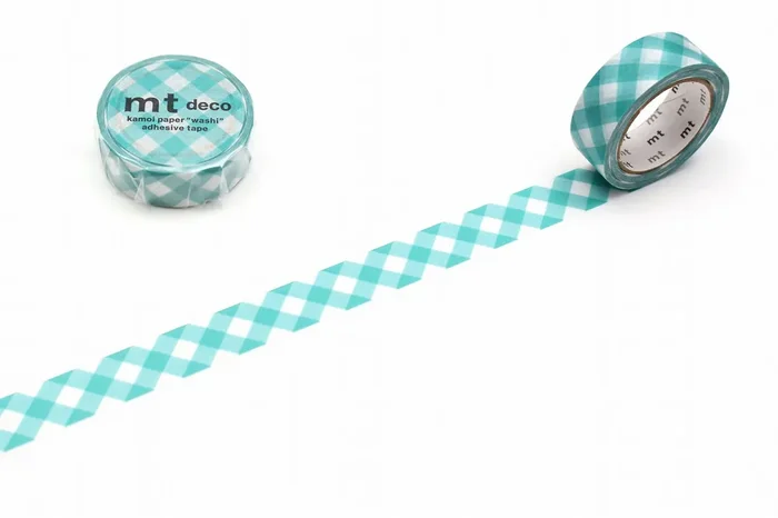 MT Washi Tape – Thick Gingham Green Check
