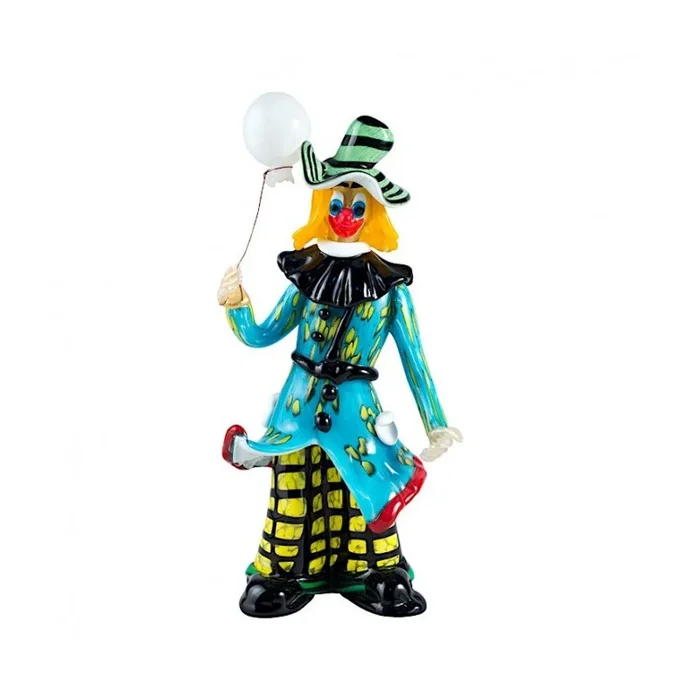 MuranoGlassclownwithawhiteballoon