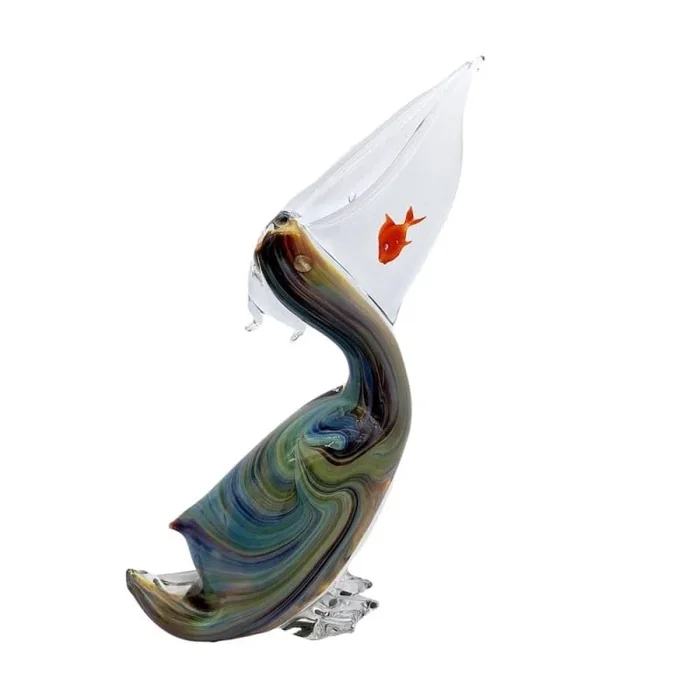MuranoGlassPelicanSculptureforHomeDecor|TrademarkofOrigin