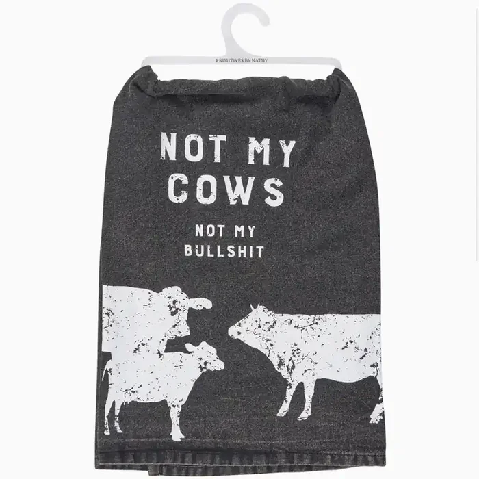 Not My Cows Kitchen Towel — Flipping Fabulous