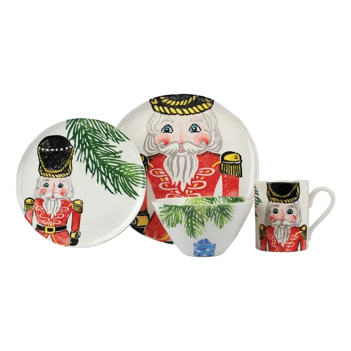 Nutcrackers Red Four-Piece Place SettingPlace Settings