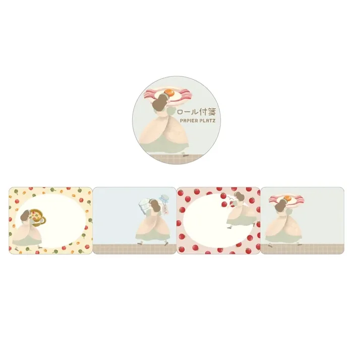 Papier Platz x Terufuku Shoten Sticky Notes Roll – Breakfast is Ready