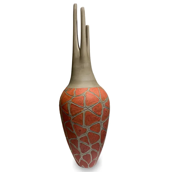Porfido and Red Vase – Murano GlassArte