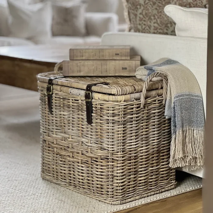 Rattan Trunk Hamper BasketBaskets
