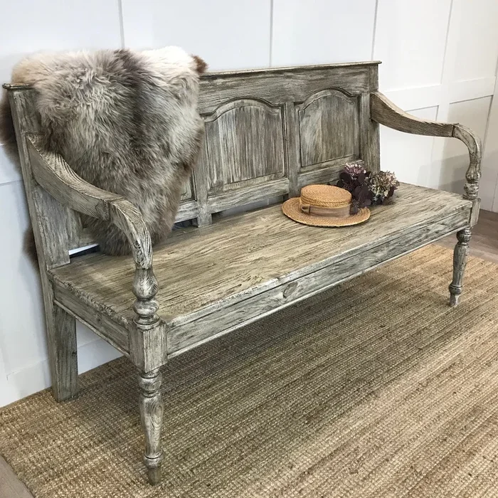 Reclaimed Wood Colonial BenchBench