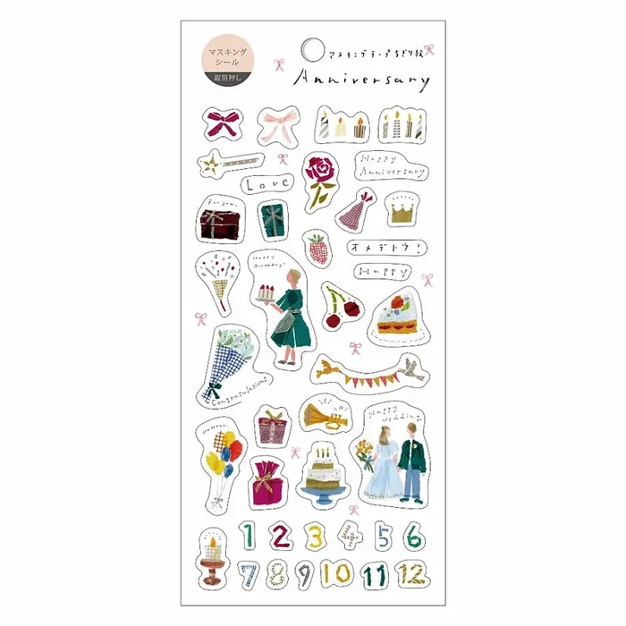 Saien x Miki Tamura Sticker Sheet – Anniversary