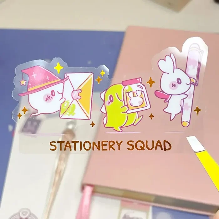 Sakuradragon Stationery Squad Clear Sticker