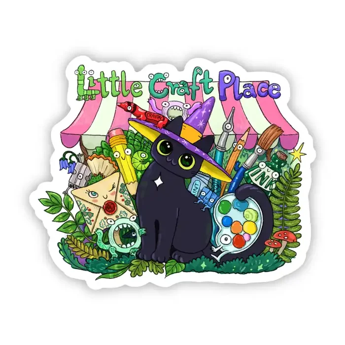 Sara Szewczyk x Little Craft Place – Magical Stationery Monsters Vinyl Sticker