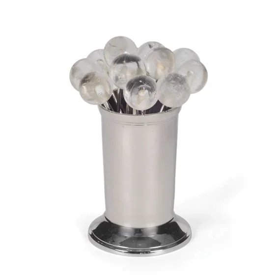 Set Of Twelve Clear Party PicksKitchen