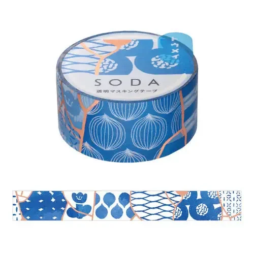 SODA Transparent Masking Tape – Pottery (Pink Gold Foil)