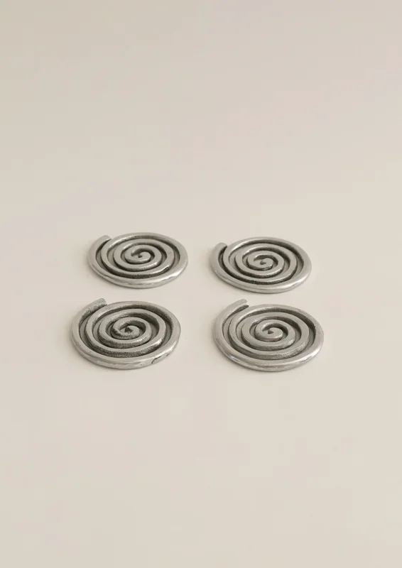 Spiral Coasters by Sophie Lou Jacobsen – Set of 4Coasters