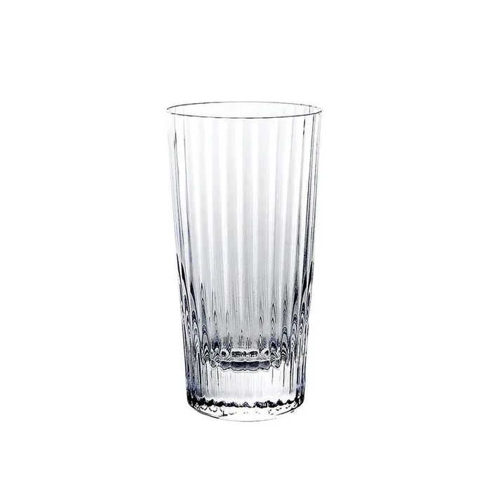 Sugahara Kirameki Ribbed textured highball glassbar glass