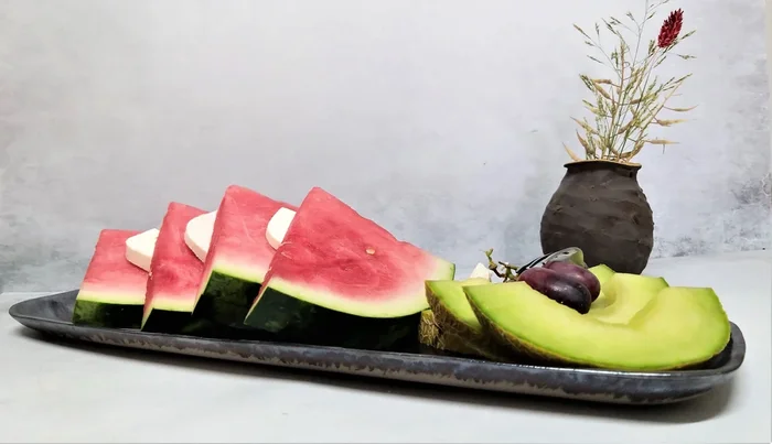 Summer Ceramic Serving Tray – Handmade Rectangular PlatterServing Trays
