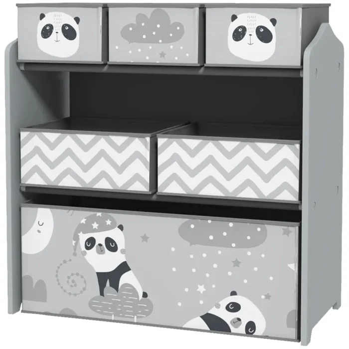 Toy Organizer with Storage Box Kids’ Storage Shelf for Toys, Books & Clothes