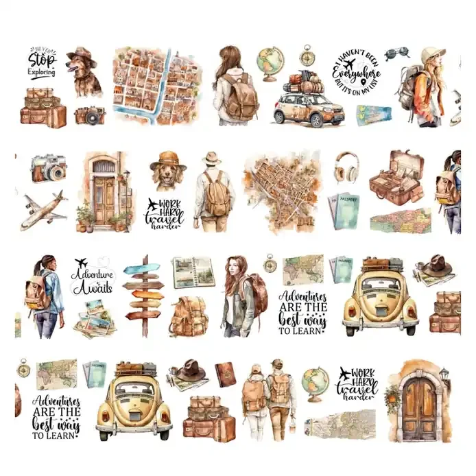 Travel the World PET Tape – Pre-Cut