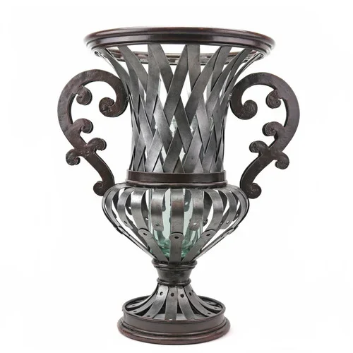 VictorianGardenWroughtIronUrn20″Ht.