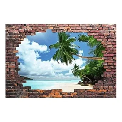 Wall26 – Tropical Beach and Palm Trees – Canvas Art Wall Decor – 66