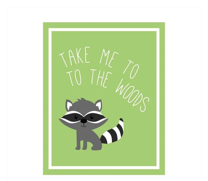 Woodland Friends Birthday Take Me to the Woods Wine Bottle LabelsSet of 8