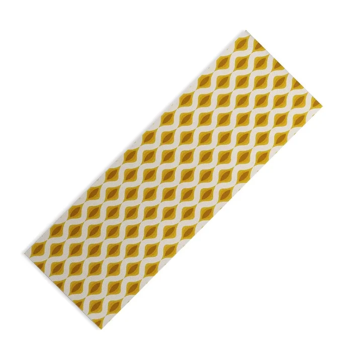 Yellow Ornaments Yoga MatDYD Yoga Mat